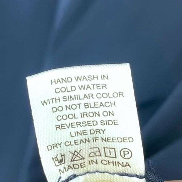 NWT Quince Washable Stretch Silk Tee Navy Blue Top XL Minimalist - Picture 4 of 7